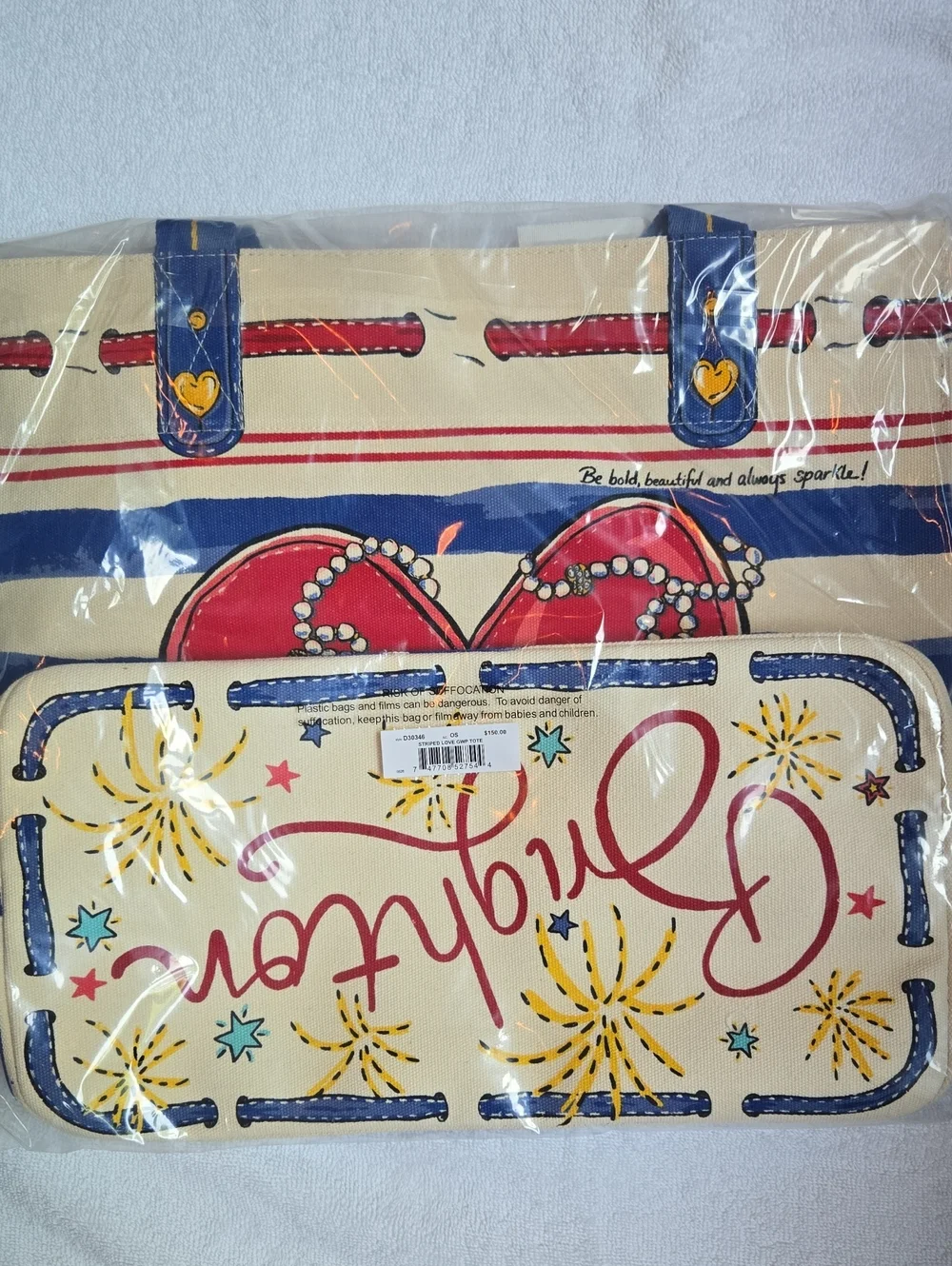 Brighton Striped Love Tote